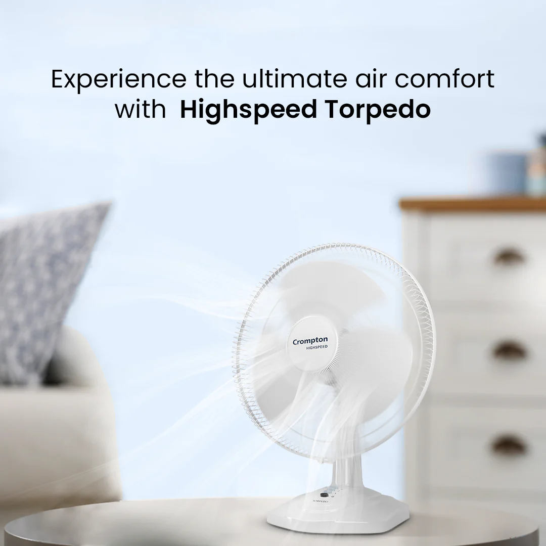 Crompton Highspeed Torpedo Table Fan - Image 17