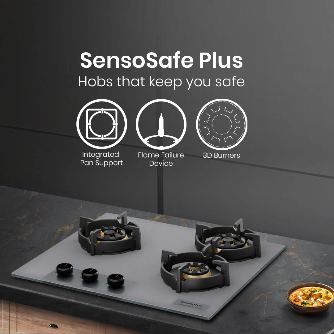 Crompton Hob SensoSafe Plus 60 Cm 3 Burner - Image 2