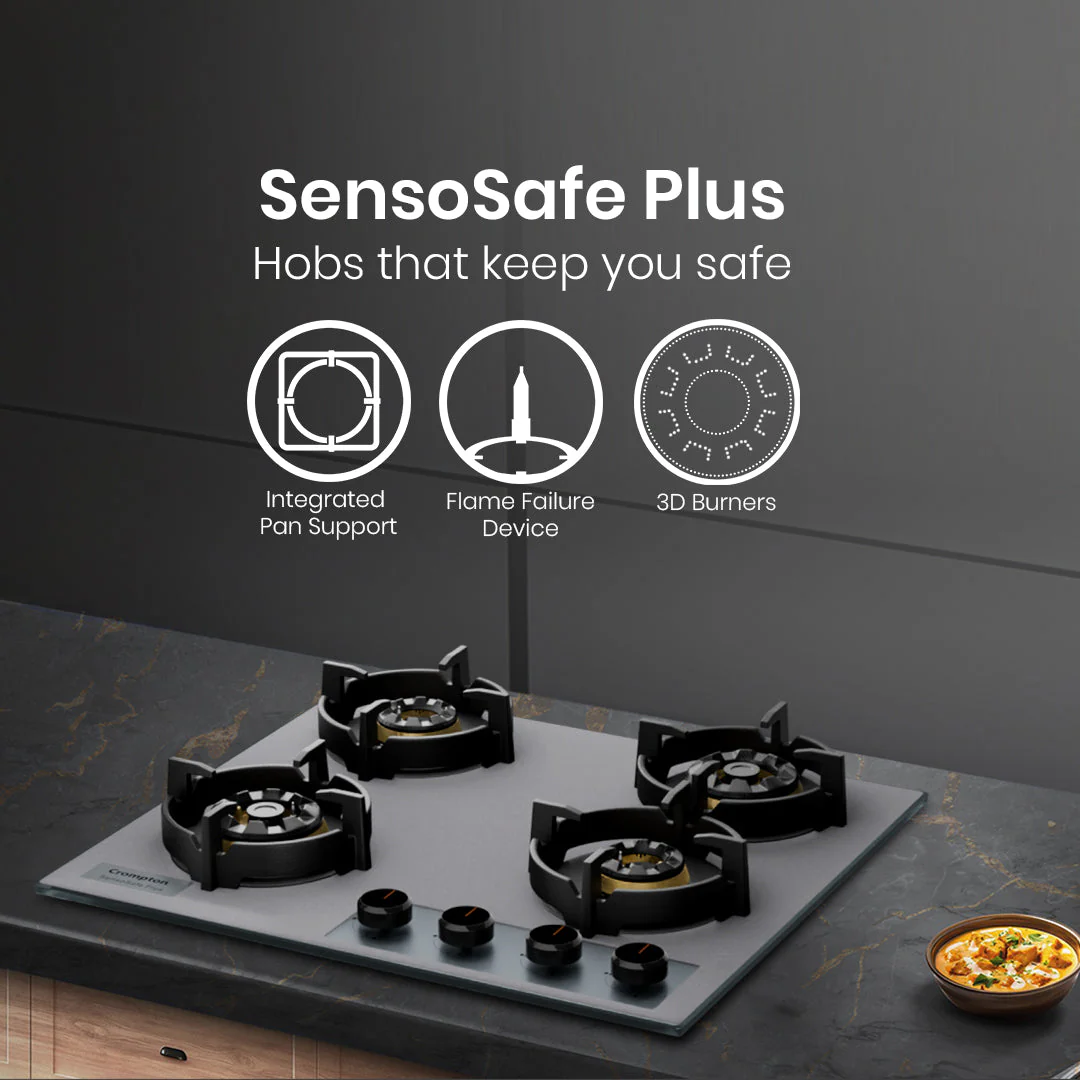 Crompton Hob SensoSafe Plus 60 Cm 4 Burner - Image 2