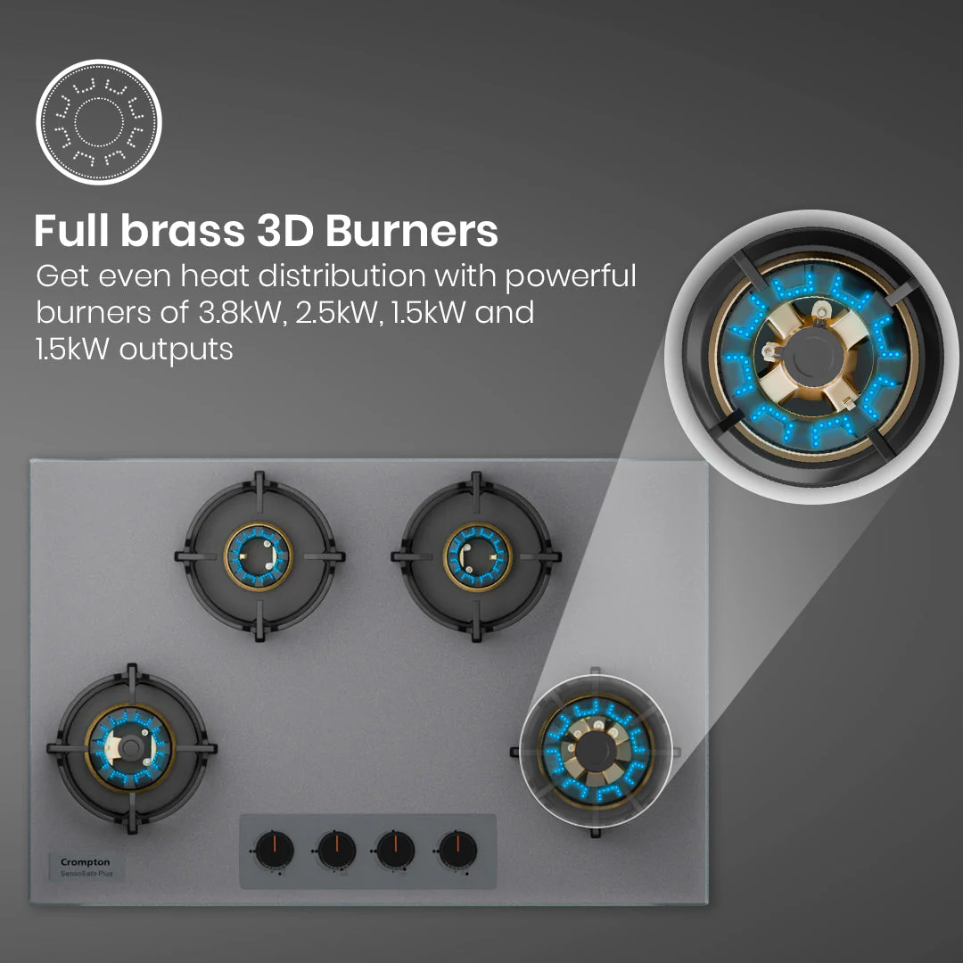 Crompton Hob SensoSafe Plus 80 Cm 4 Burner - Image 4