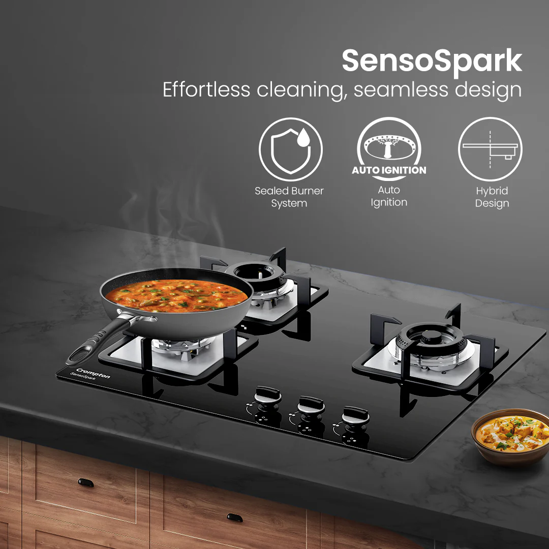 Crompton Hob Sensospark 60Cm 3 Burner - Image 2