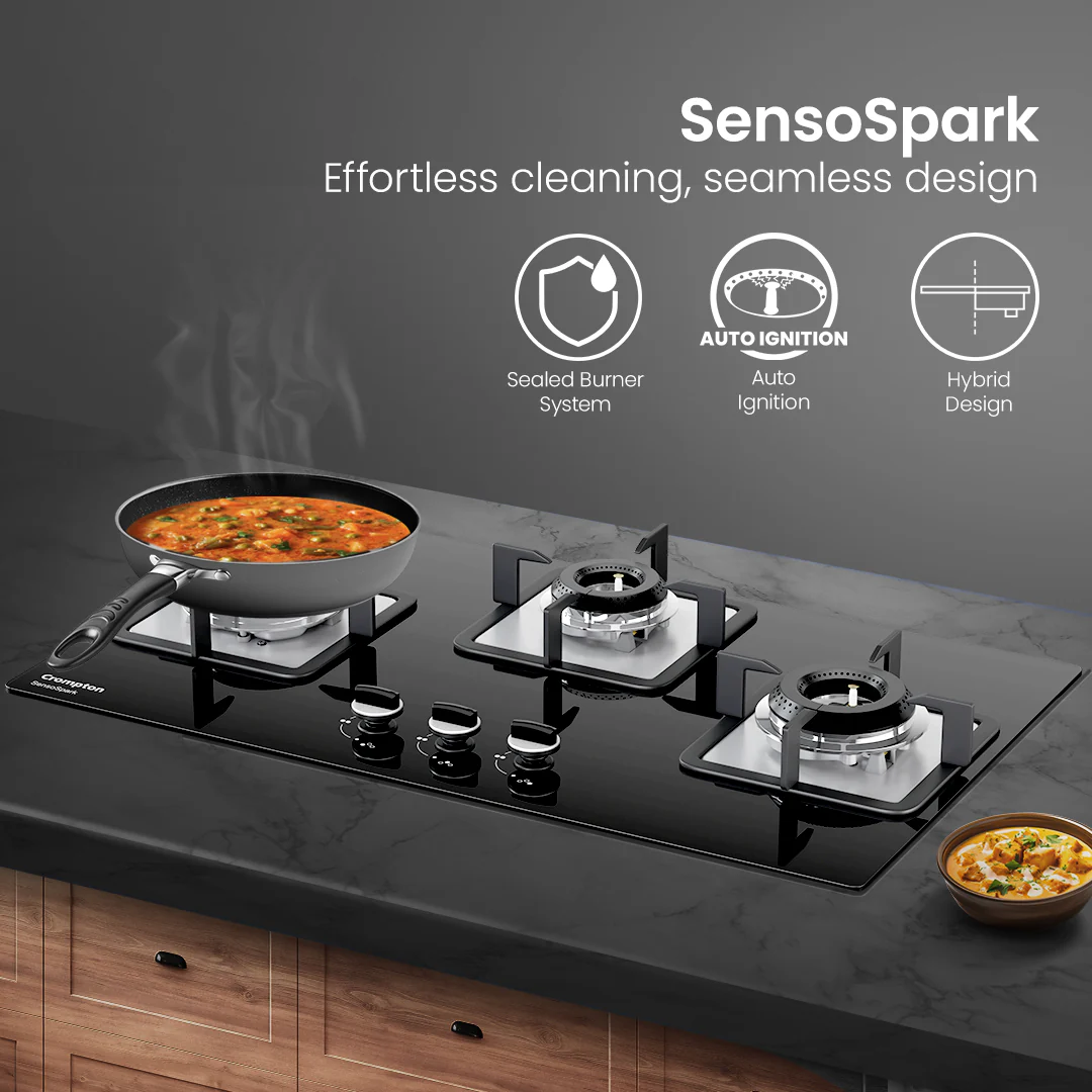 Crompton Hob Sensospark 76Cm 3 Burner - Image 2