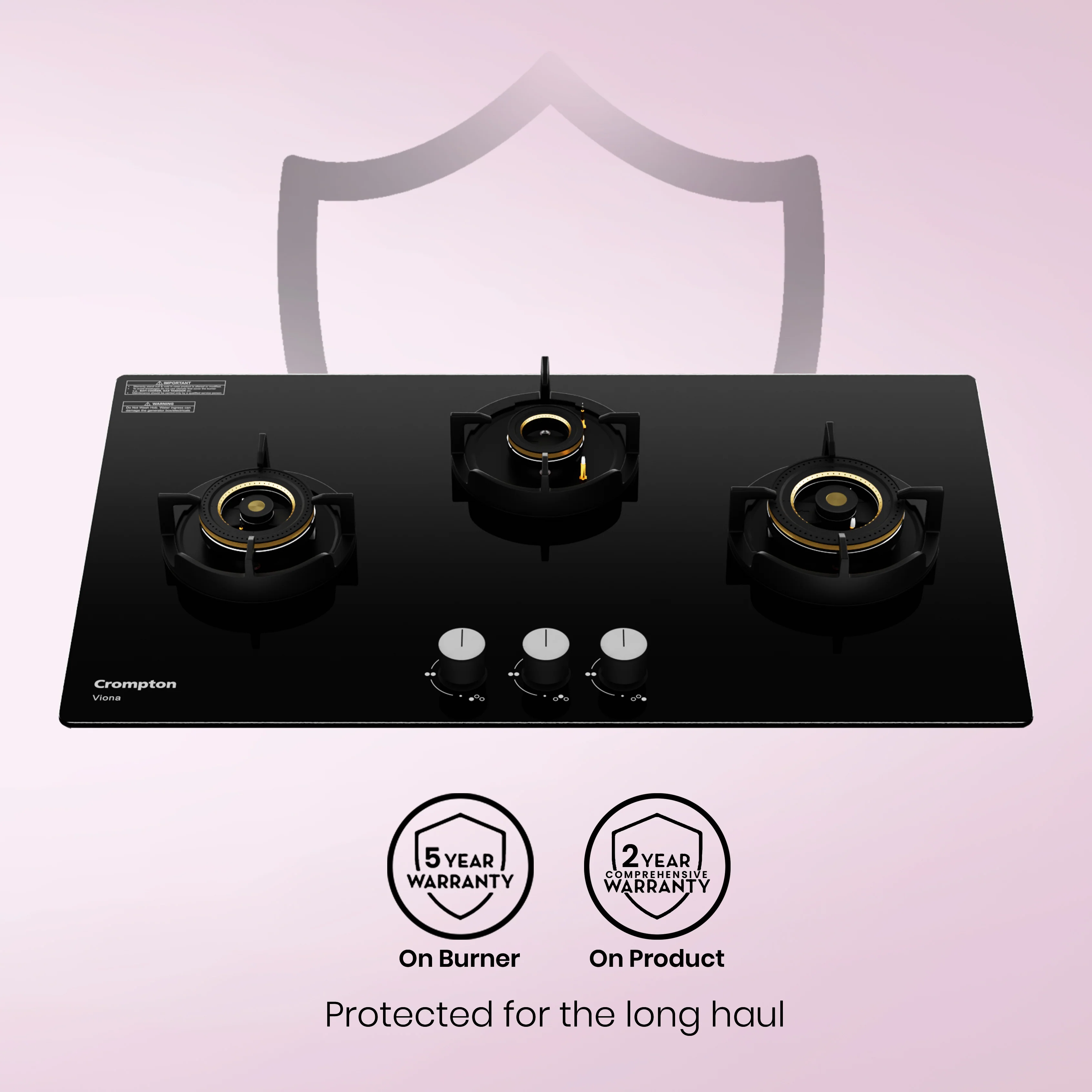 Crompton Hob Viona 78 cm 3 Burner - Image 8