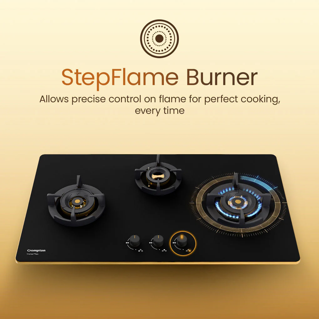Crompton Hob Viona Plus 78 Cm 3 Burner - Image 4