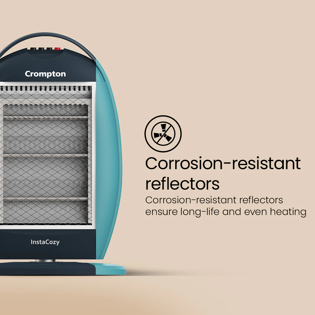 Crompton Insta Cozy 1200 W Halogen Room Heater - Image 3