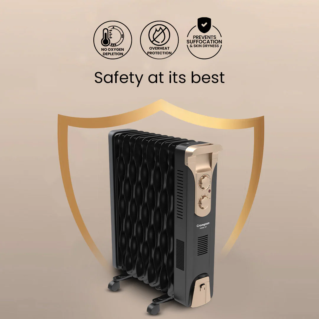 Crompton Insta Ferve 13 Fins 2900W Oil Filled Room Heater - Image 4