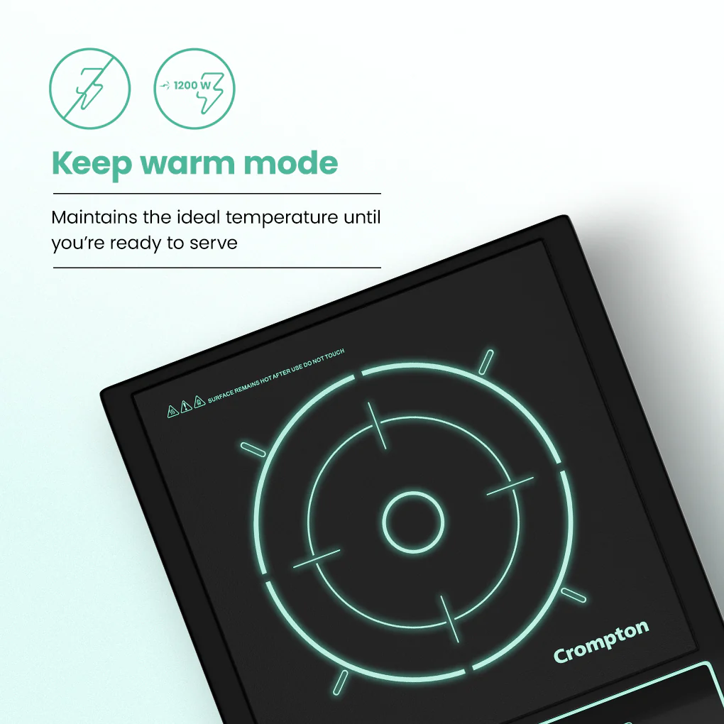 Crompton Instaserve 1200 W Induction Cooktop - Image 5