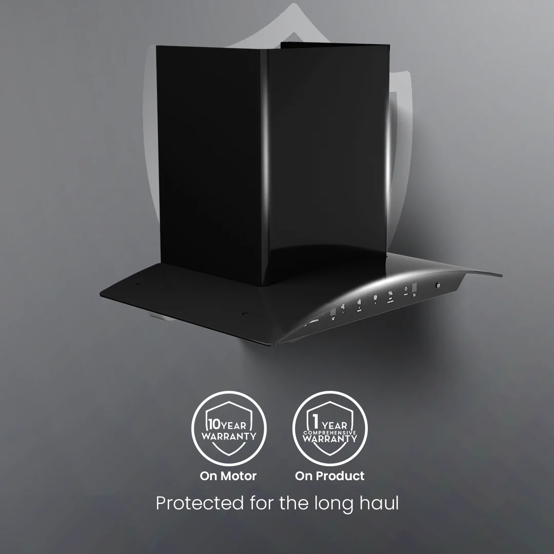 Crompton IntelliMotion Curved 60cm Filterless Chimney - Image 7
