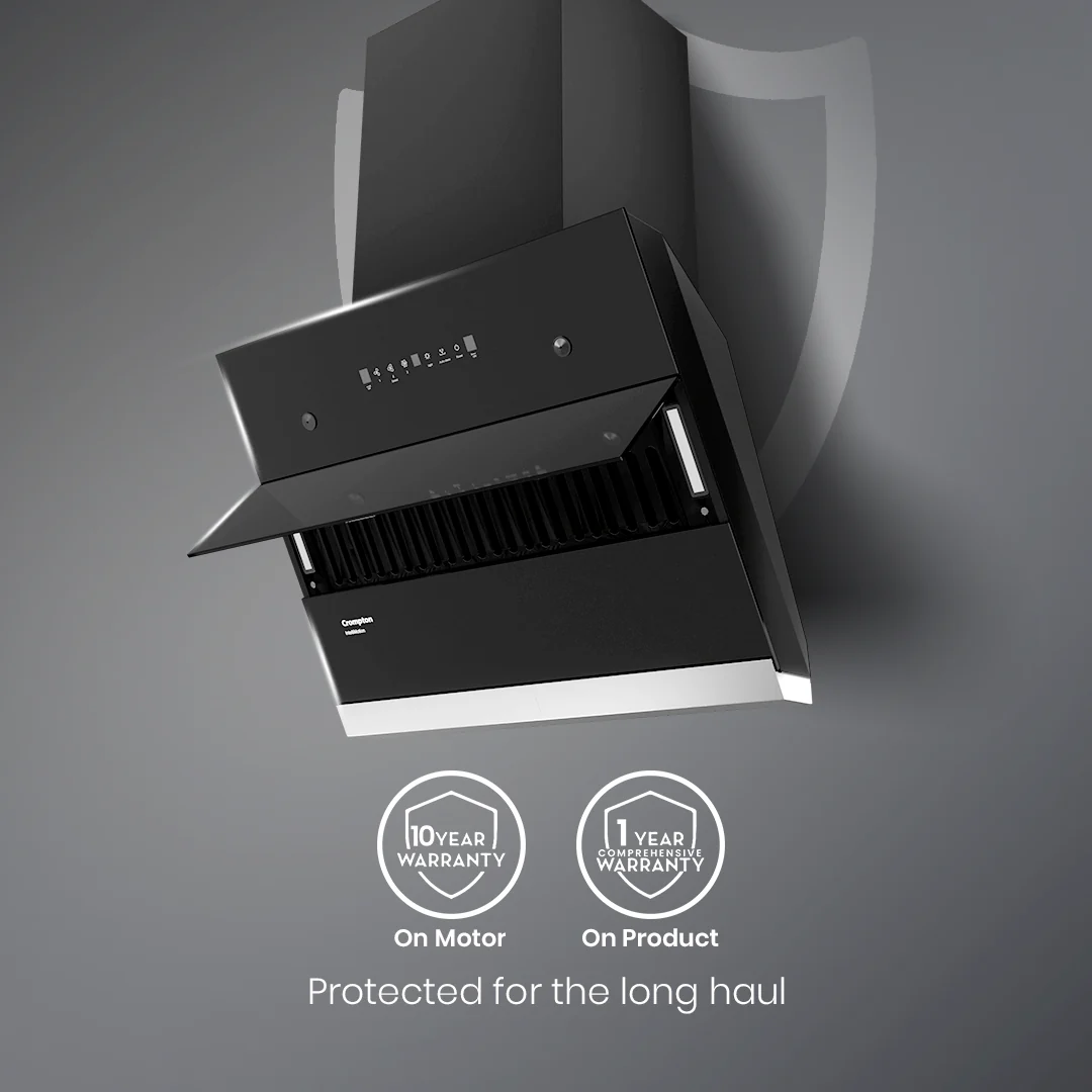 Crompton IntelliMotion Inclined 60cm Filterless Chimney - Image 7