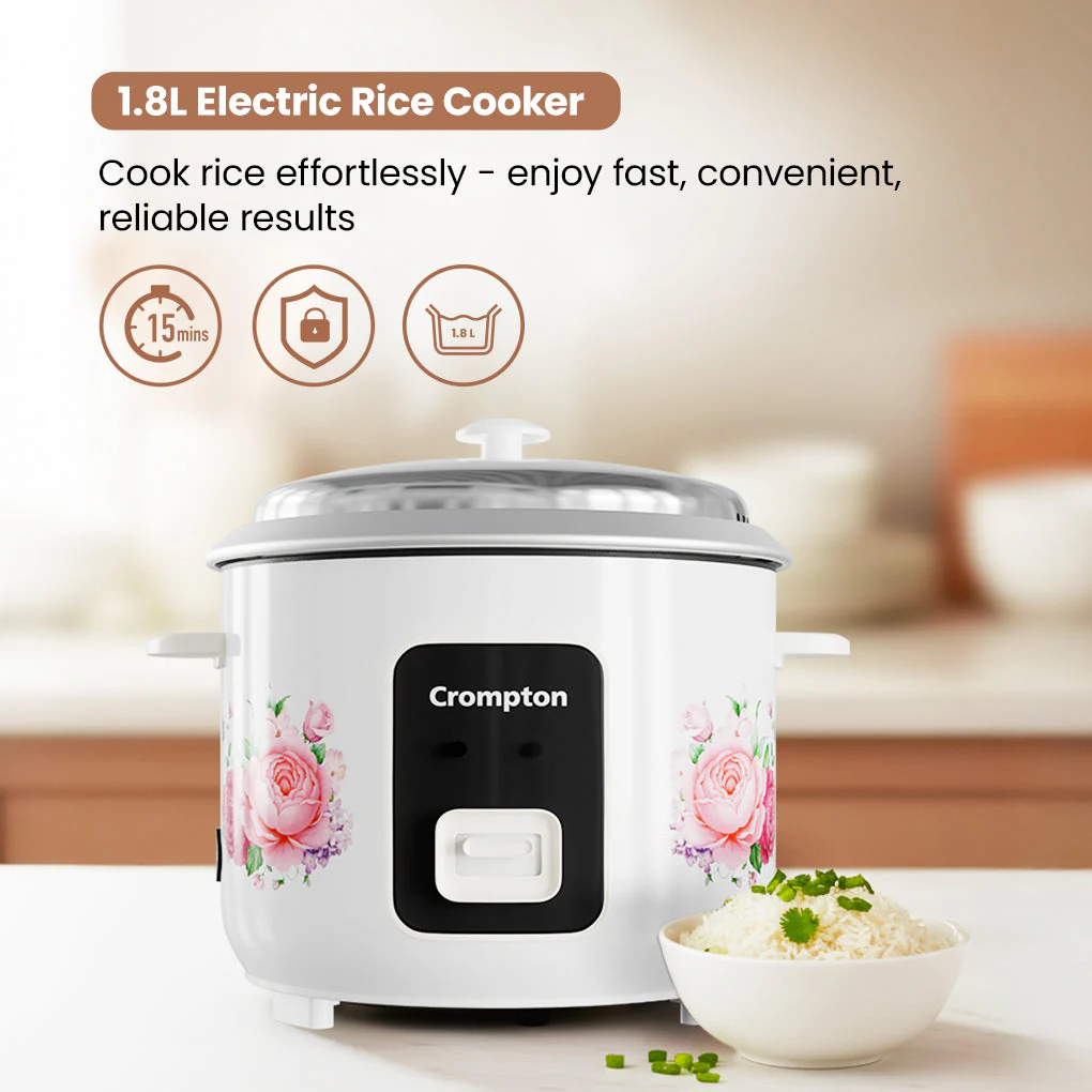 Crompton MRC 1.8D 1.8L Electric Rice Cooker - Image 2
