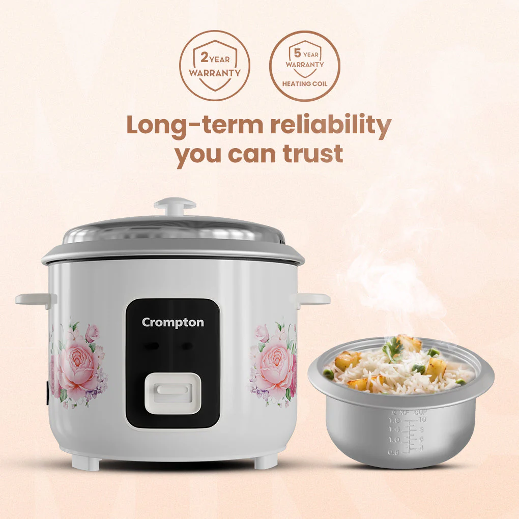 Crompton MRC 1.8D 1.8L Electric Rice Cooker - Image 6