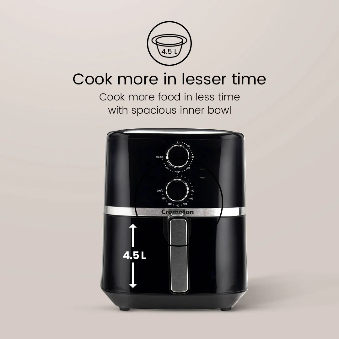Crompton NourisPro 4.5 Litres Air Fryer - Image 3