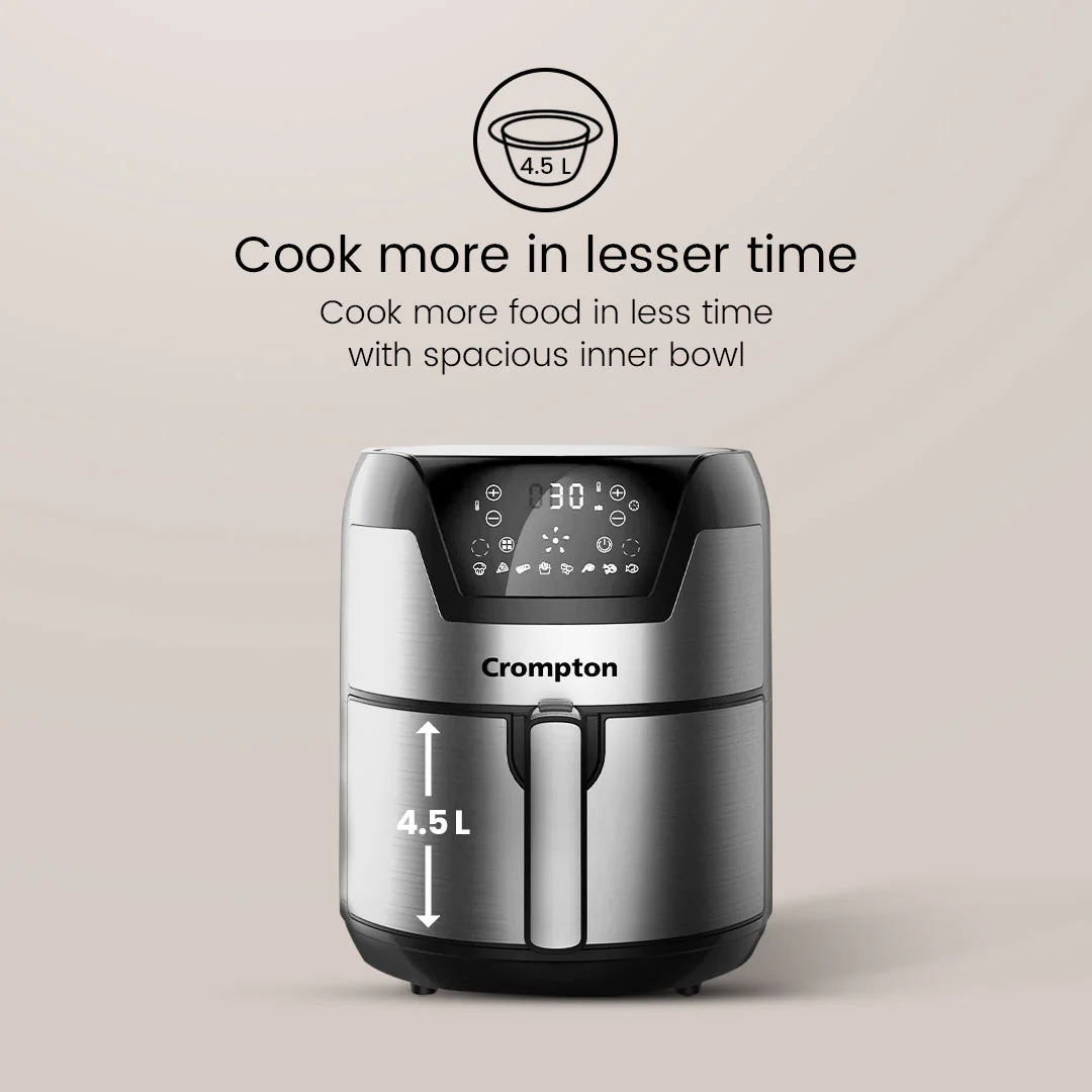 Crompton NourisPro DG 4.5 Litres Air Fryer - Image 5
