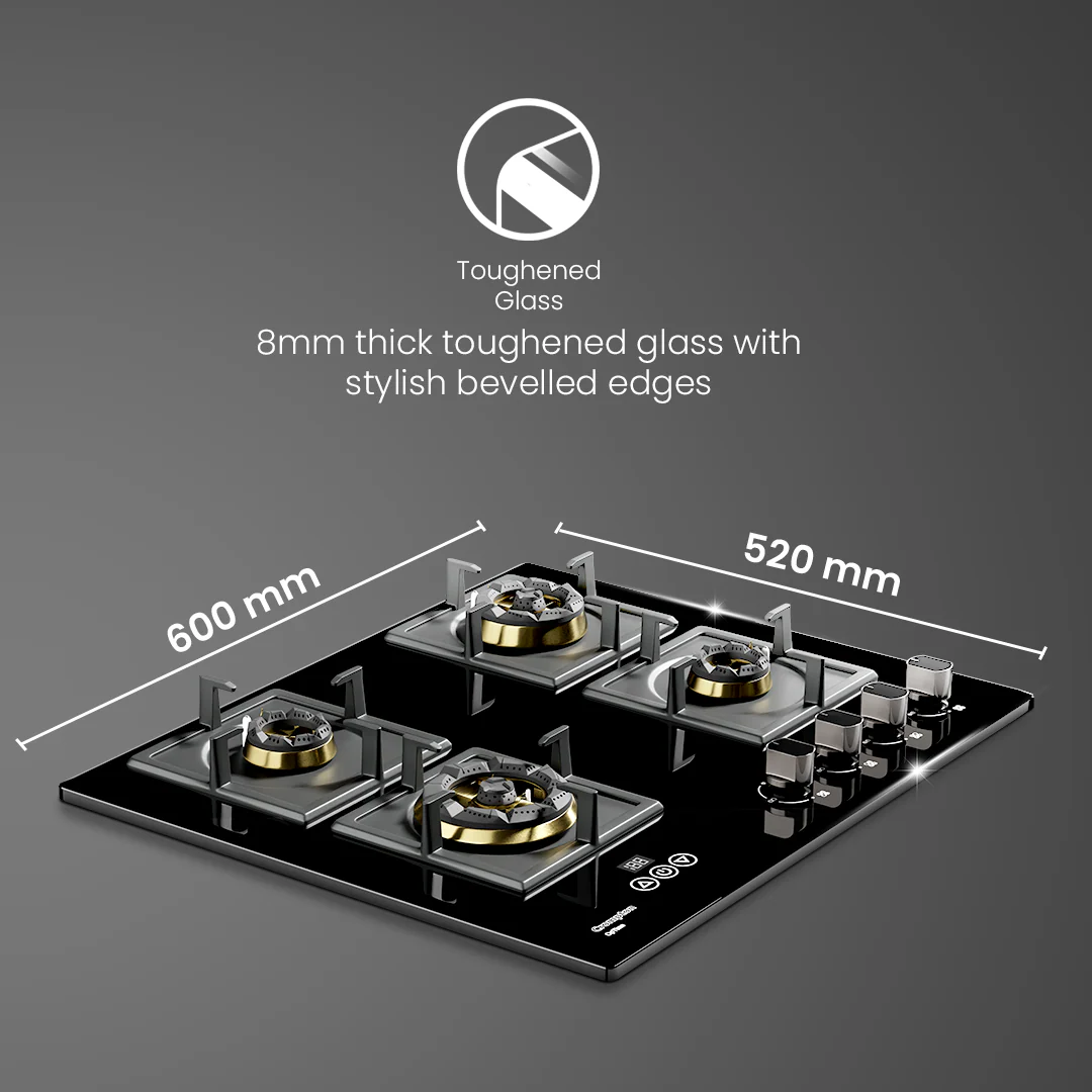 Crompton OpTime Gas Hob 60cm 4 Burner - Image 6