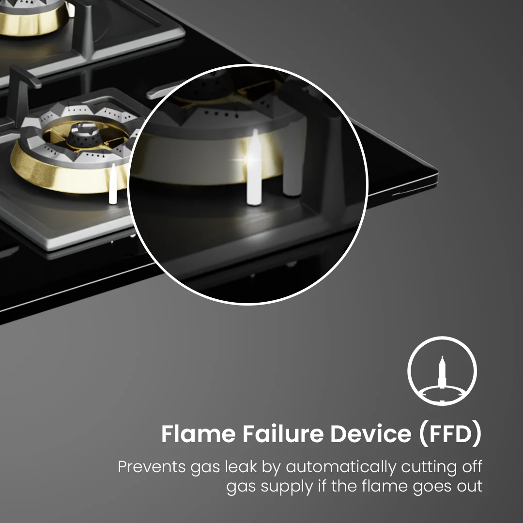 Crompton OpTime Gas Hob 78cm 3 Burner - Image 4