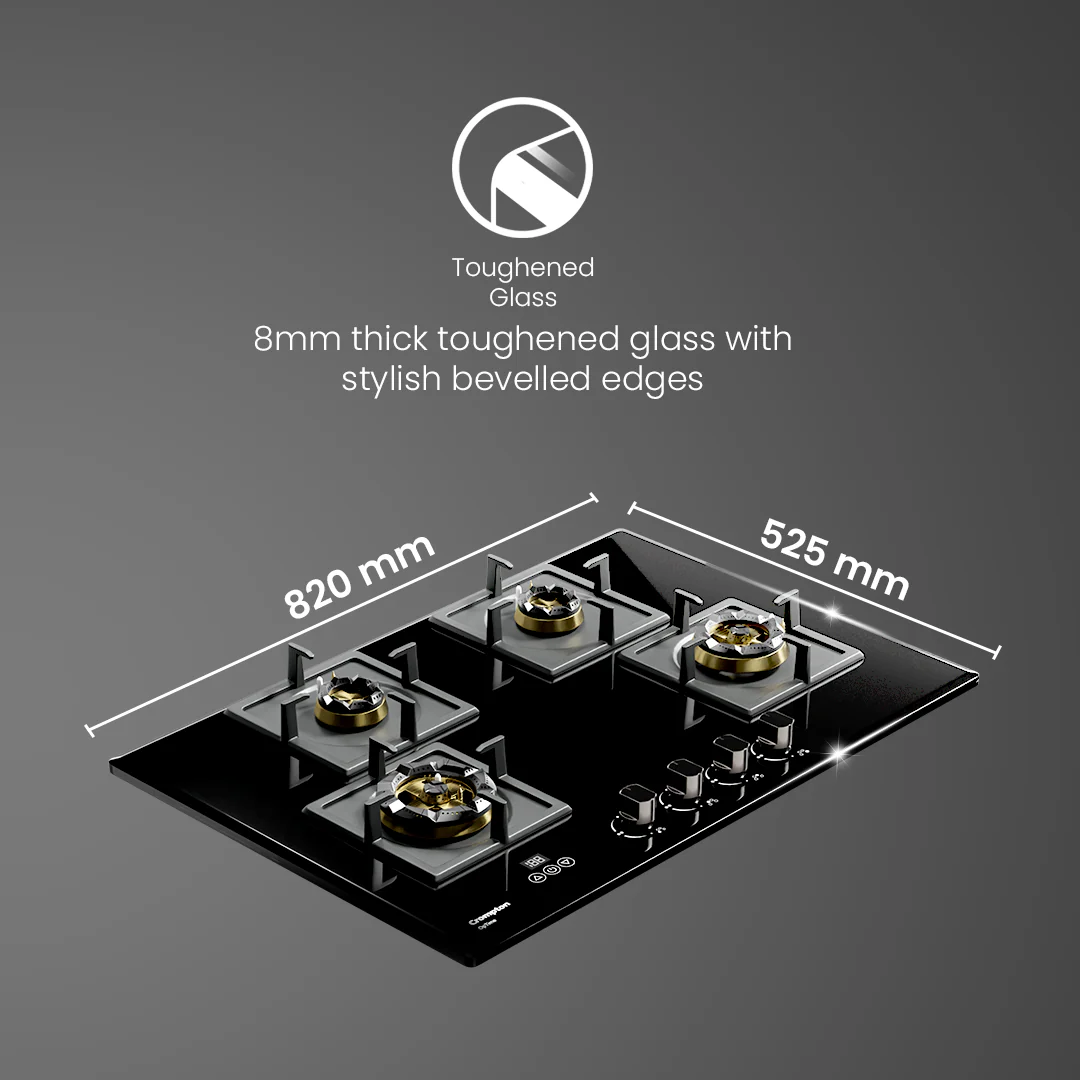 Crompton OpTime Gas Hob 78cm 4 Burner - Image 6