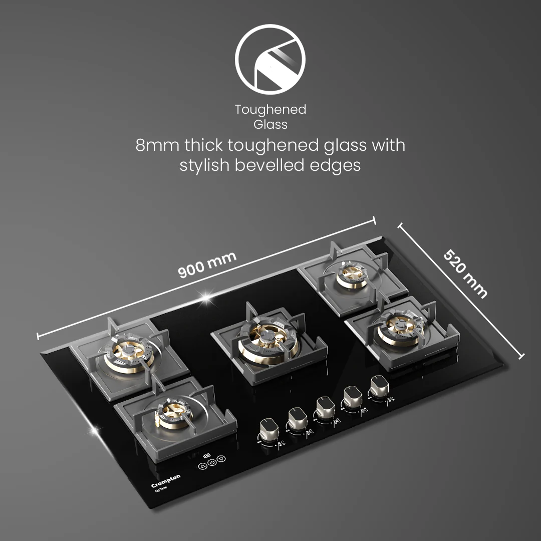 Crompton OpTime Gas Hob 90cm 5 Burner - Image 6