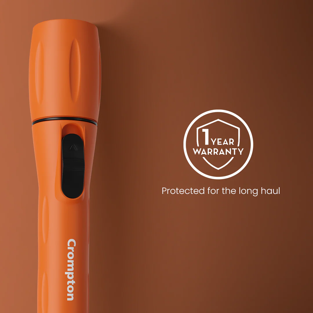 Crompton Power Ray Beamer 1W LED Torch Dry-Cell - Orange - Image 3
