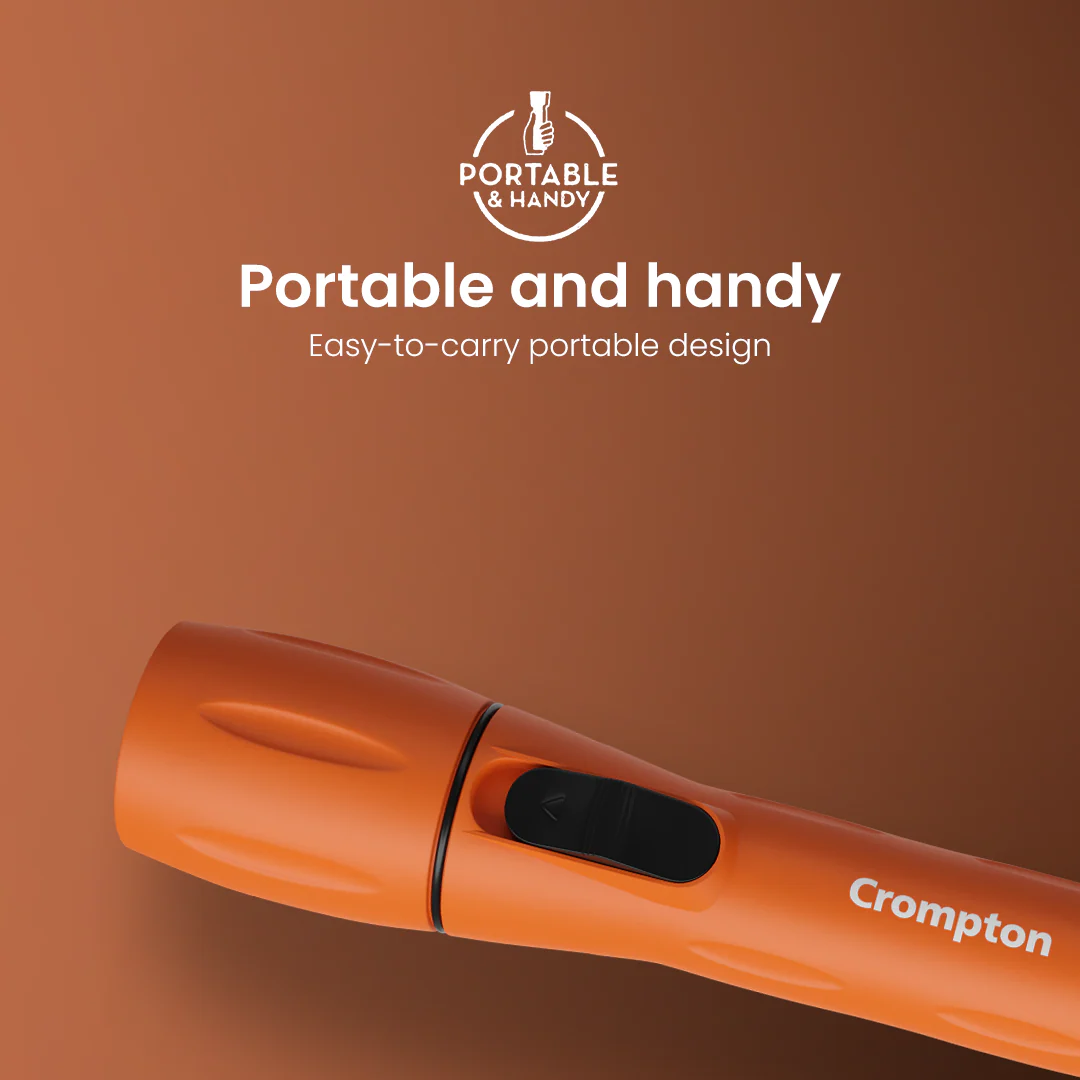 Crompton Power Ray Beamer 1W LED Torch Dry-Cell - Orange - Image 5