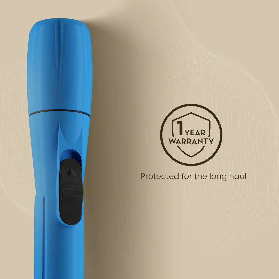 Crompton Power Ray Chamak 1W LED Torch Dry-Cell - Blue - Image 3