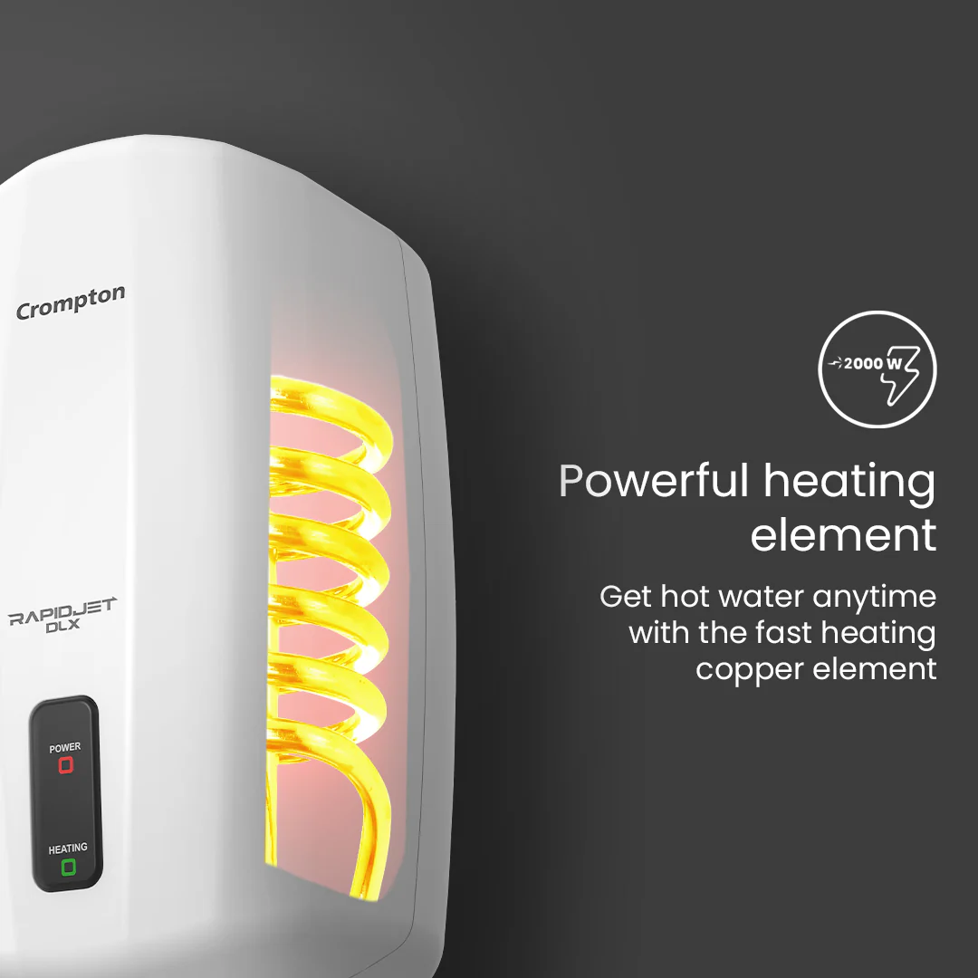 Crompton Rapidjet Plus, 2000W Storage Water Heater - 6-L - Image 5