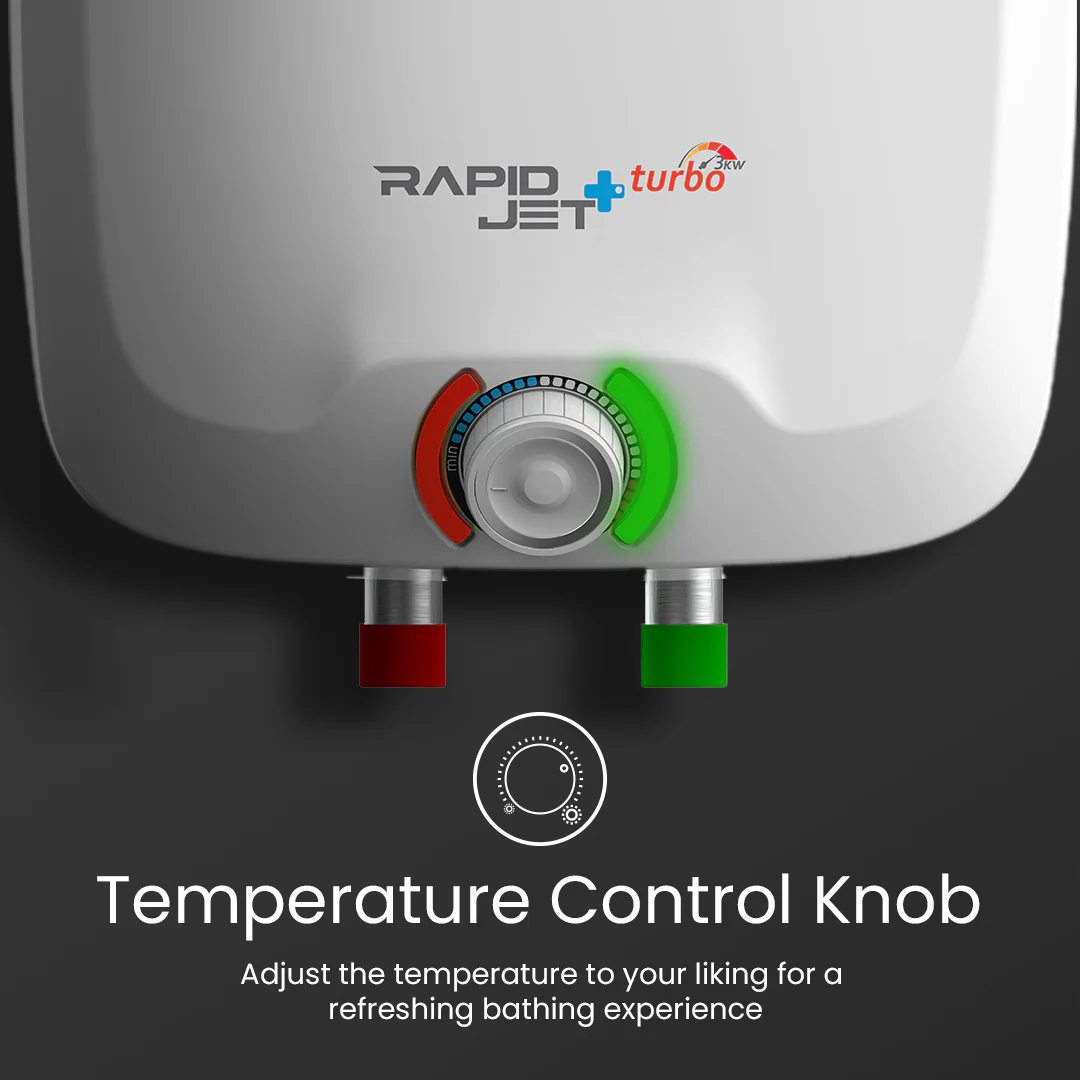 Crompton Rapidjet Plus Turbo , 3000W Storage Water Heater - 6-L - Image 5