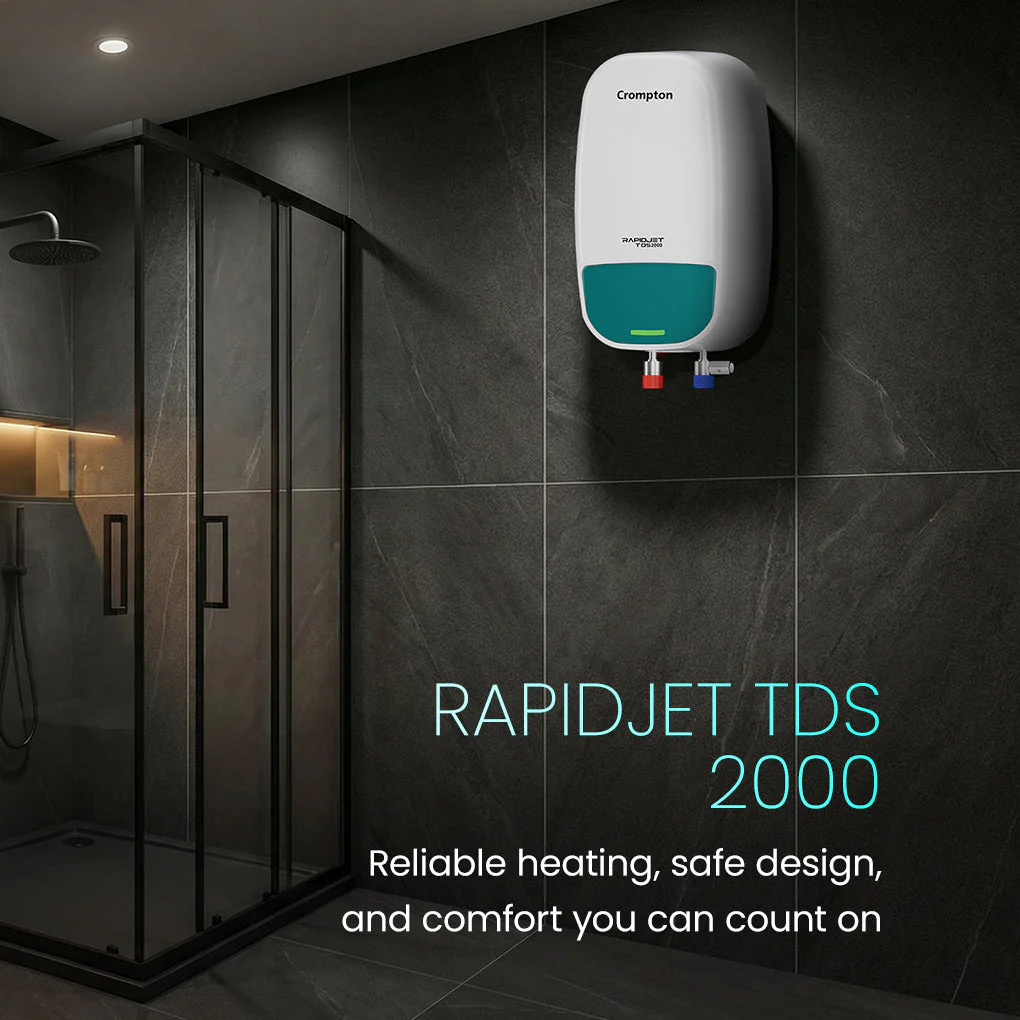 Crompton Rapidjet TDS 2000, 3000W Instant Water Heater 3 Litre - Image 2