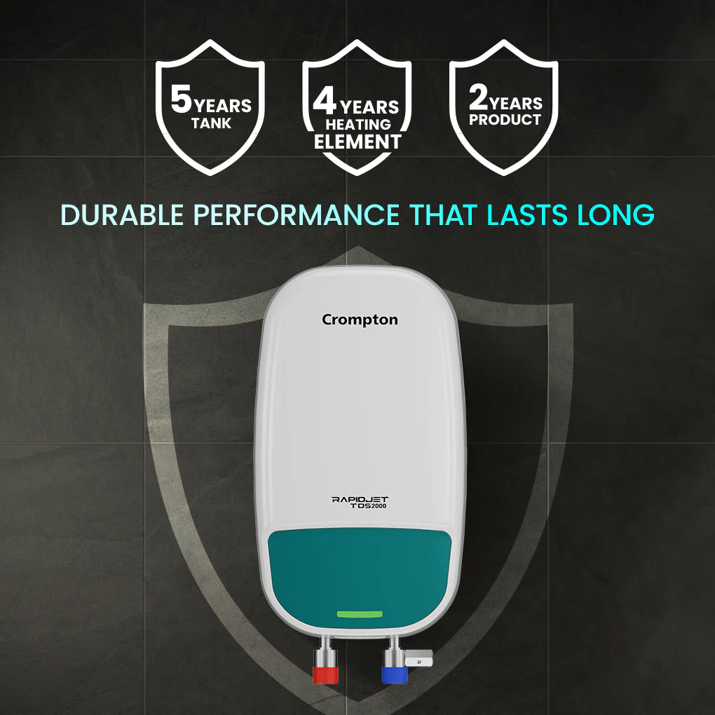 Crompton Rapidjet TDS 2000, 3000W Instant Water Heater 3 Litre - Image 6
