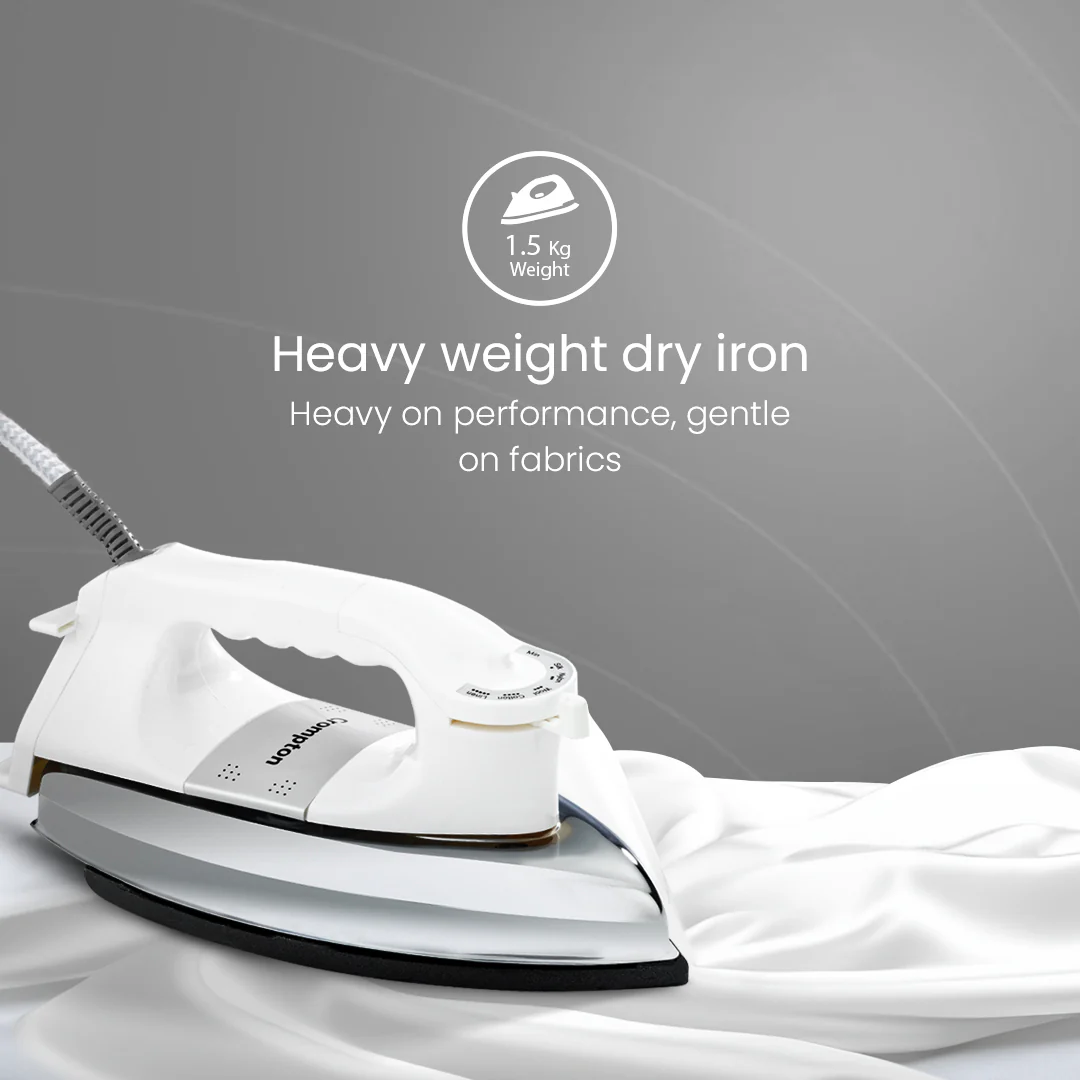 Crompton Rhino 1000 W Heavy Weight Dry Iron - Image 4