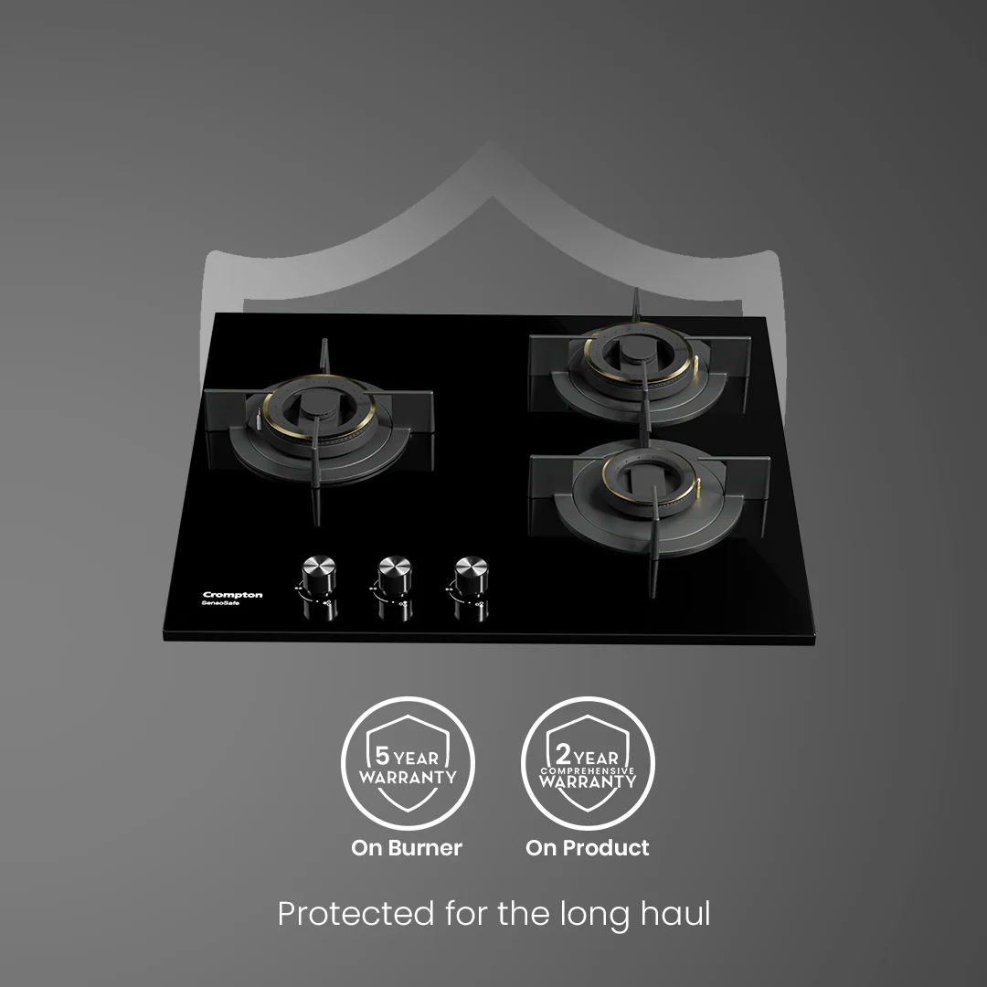 Crompton SensoSafe Gas Hob 60cm 3 Burner - Image 8