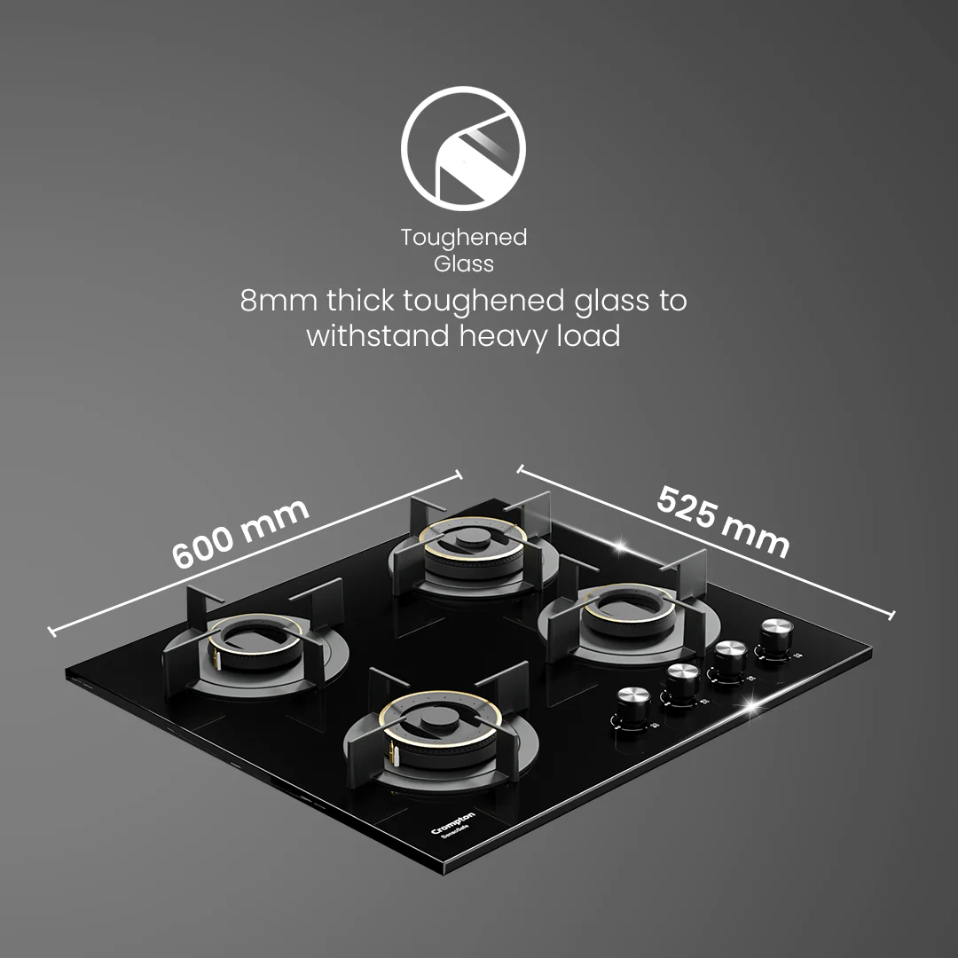 Crompton SensoSafe Gas Hob 60cm 4 Burner - Image 4