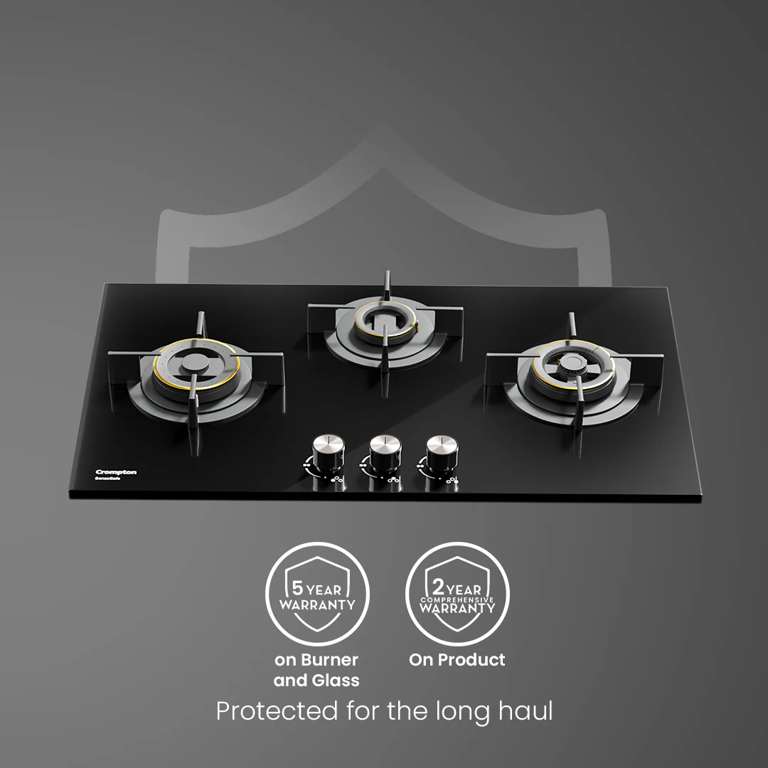 Crompton SensoSafe Gas Hob 78cm 3 Burner - Image 8