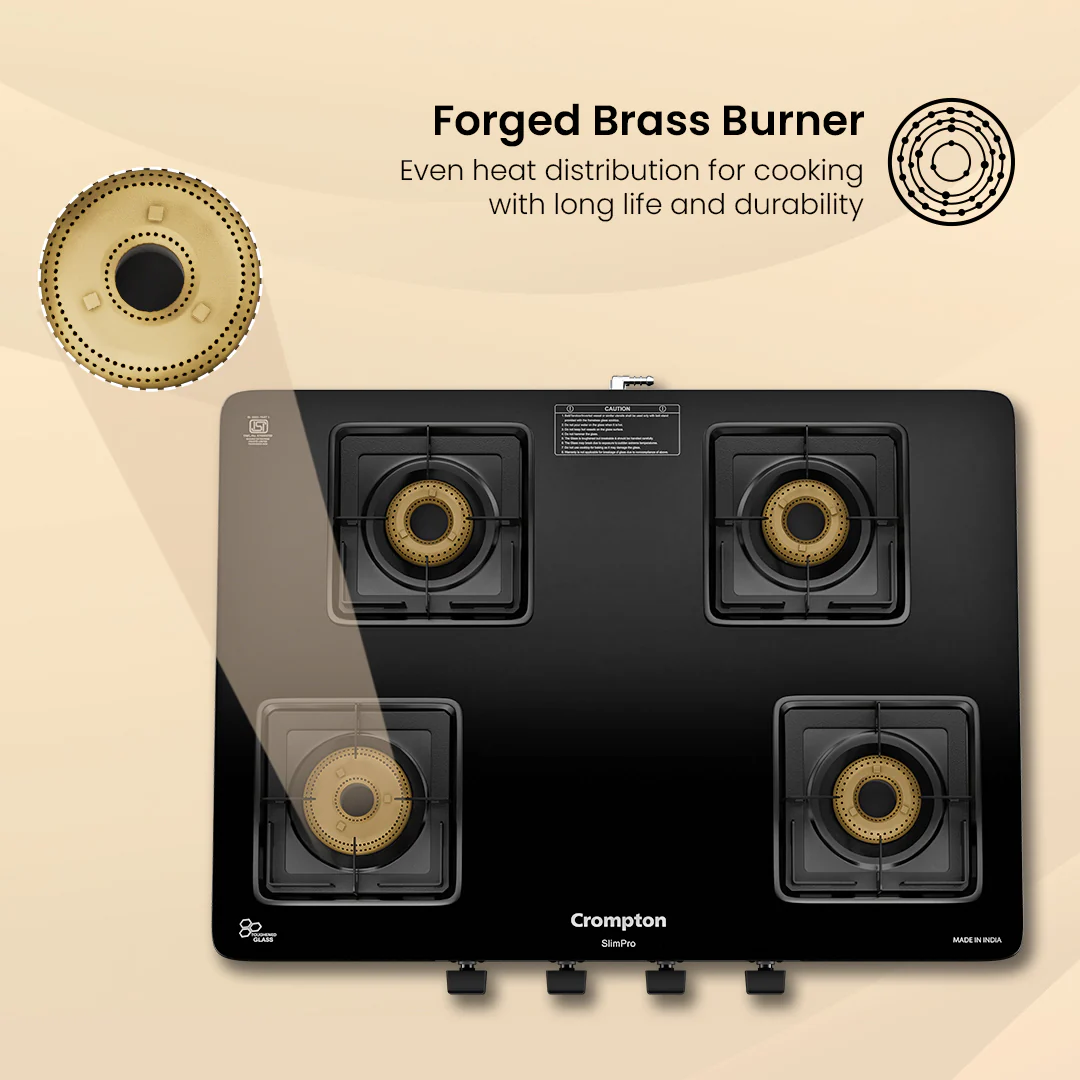 Crompton Cooktop SlimPro 4 Burner 70 cm Slim Glass - Image 6