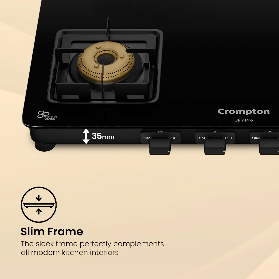 Crompton Cooktop SlimPro 4 Burner 70 cm Slim Glass - Image 7