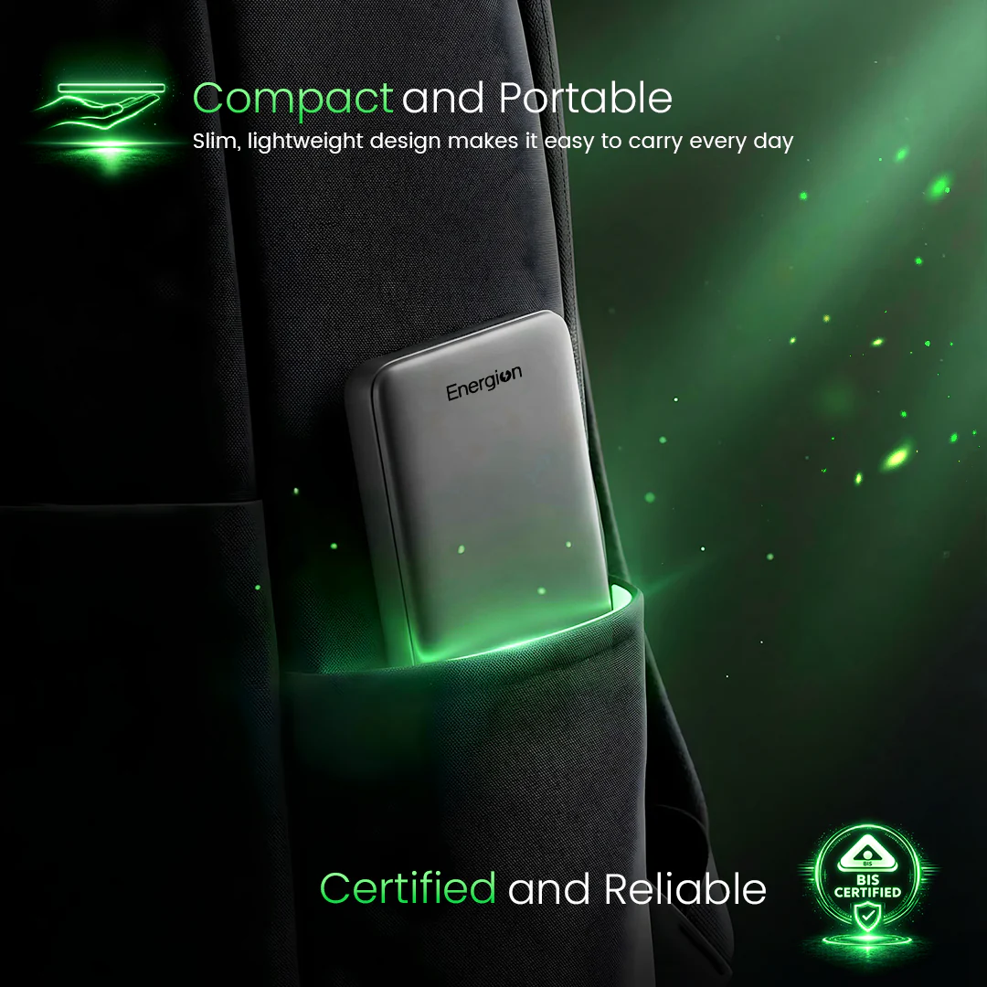 Crompton Snap-10K, 10,000 mAh Wireless Power Bank - Image 4