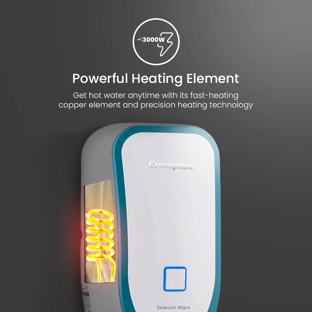 Crompton Solarium Vogue, 3000W Instant Water Heater - 3-L - Image 3
