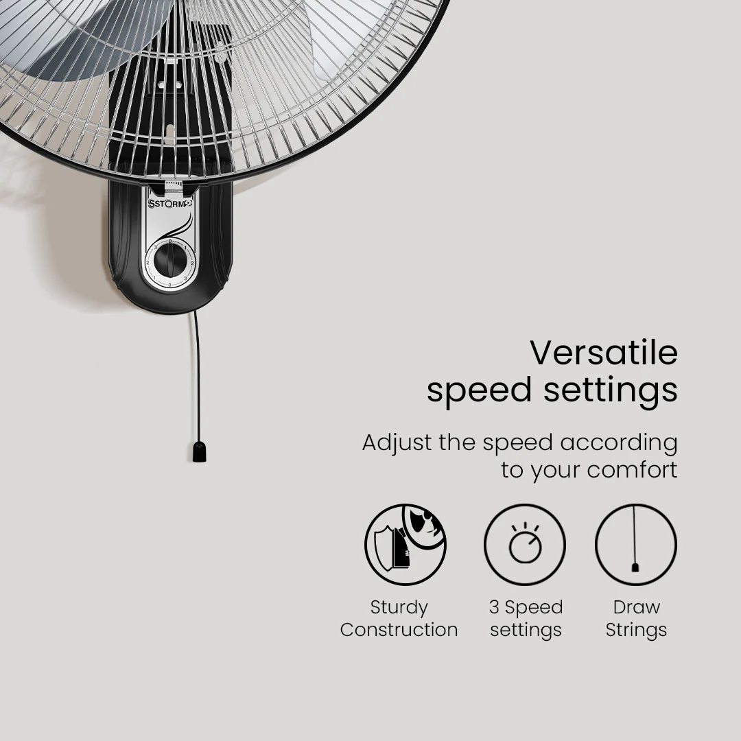 Crompton Storm WM INH Wall Mounted Fan - Image 6
