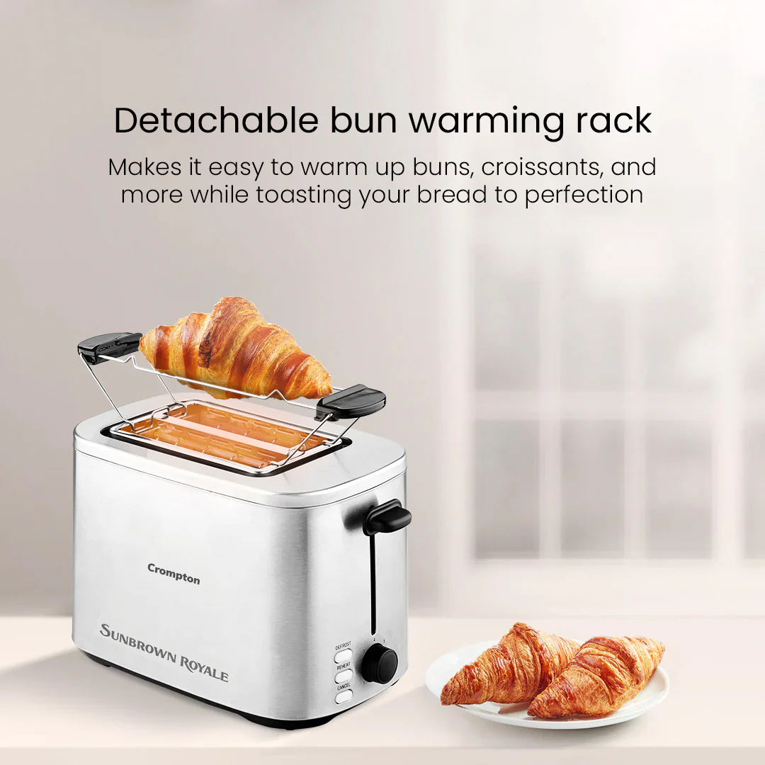 Crompton SunBrown Royale Pop-up Toaster 800W - Image 3