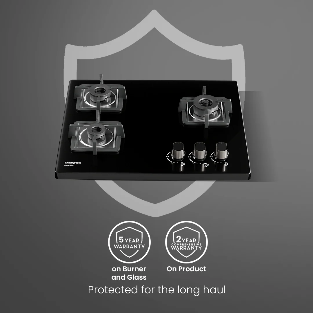 Crompton SuperSlim Gas Hob 60cm 3 Burner - Image 7