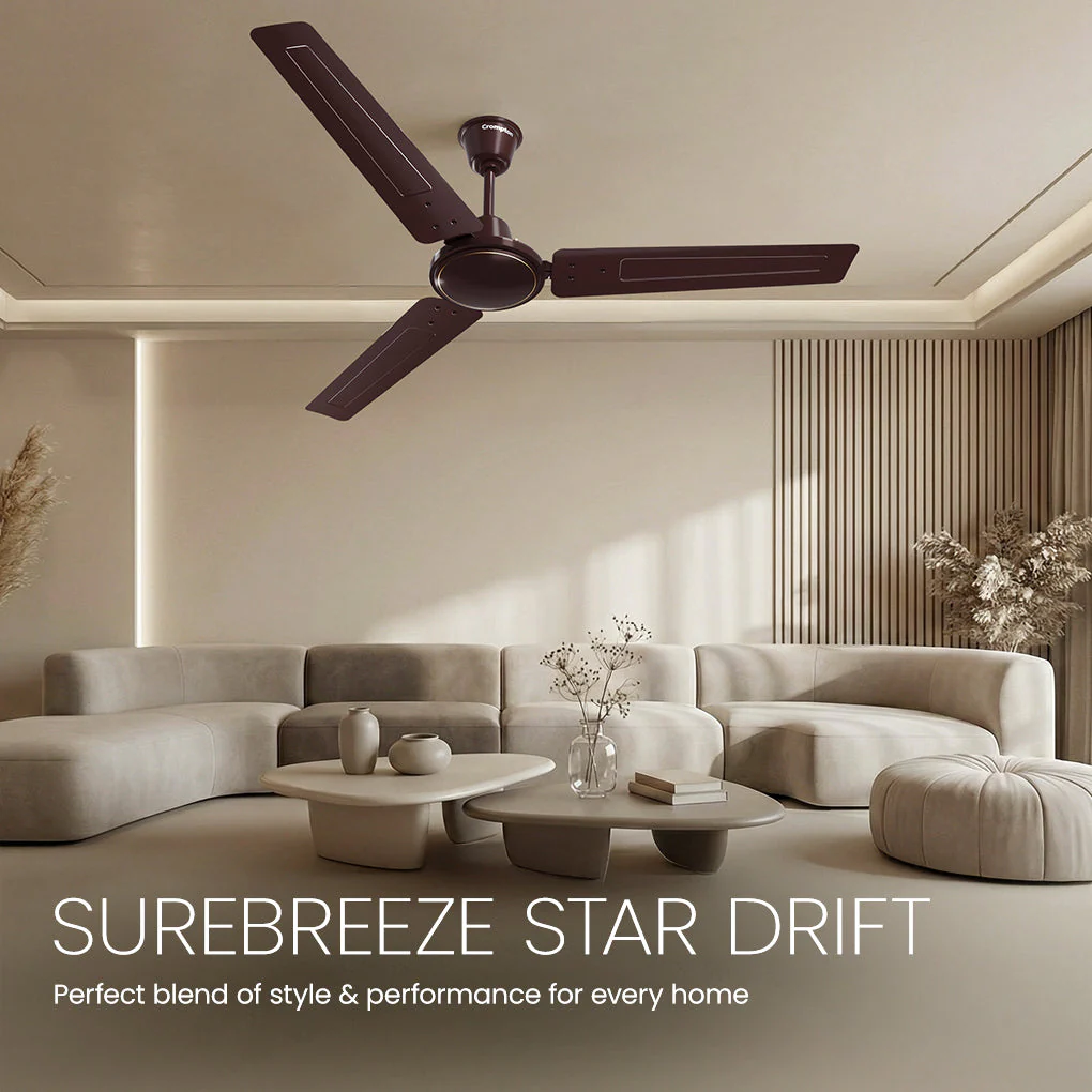 Crompton Surebreeze Star Drift 1200 MM | Ceiling Fan - Image 2