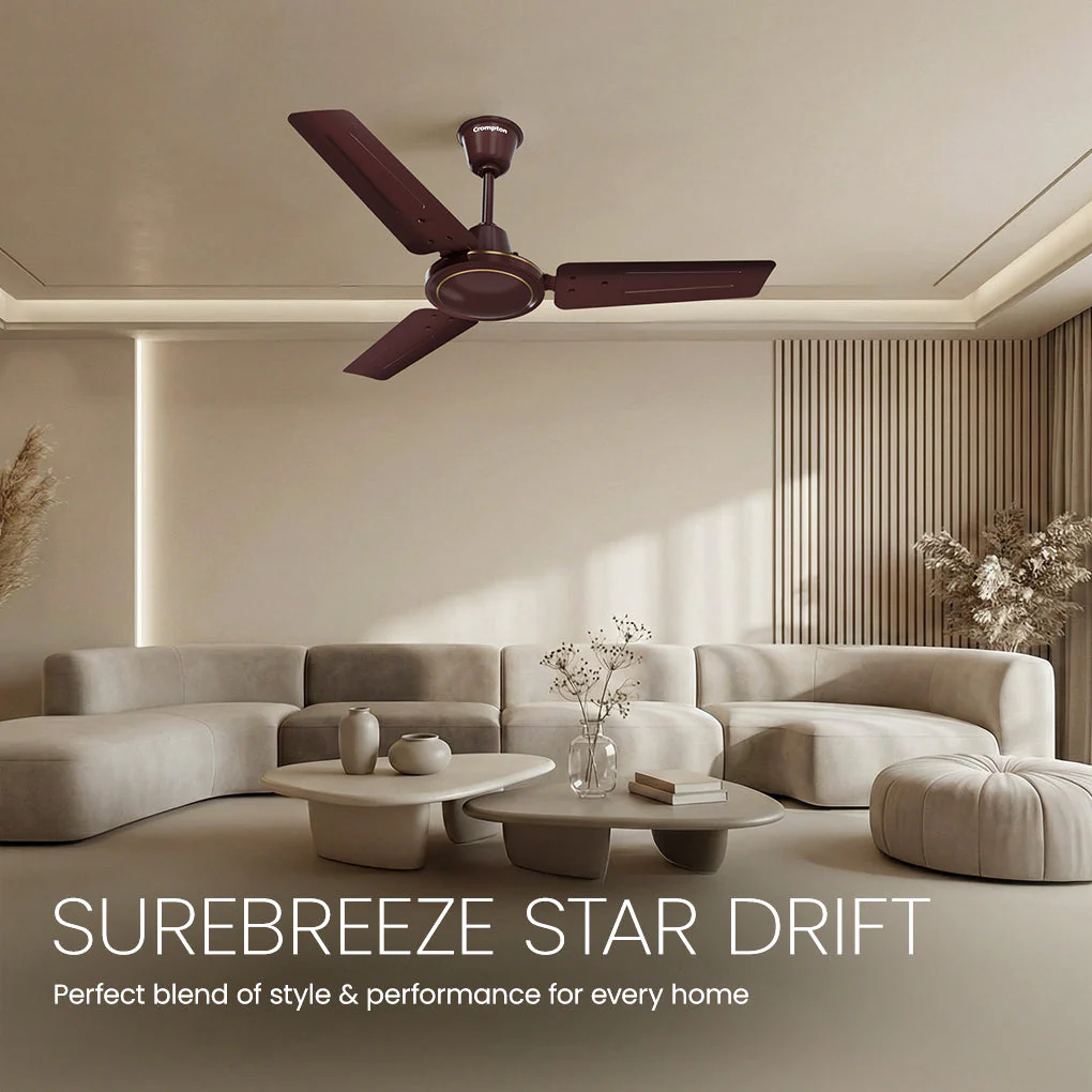 Crompton Surebreeze Star Drift 900 MM | Ceiling Fan - Image 2