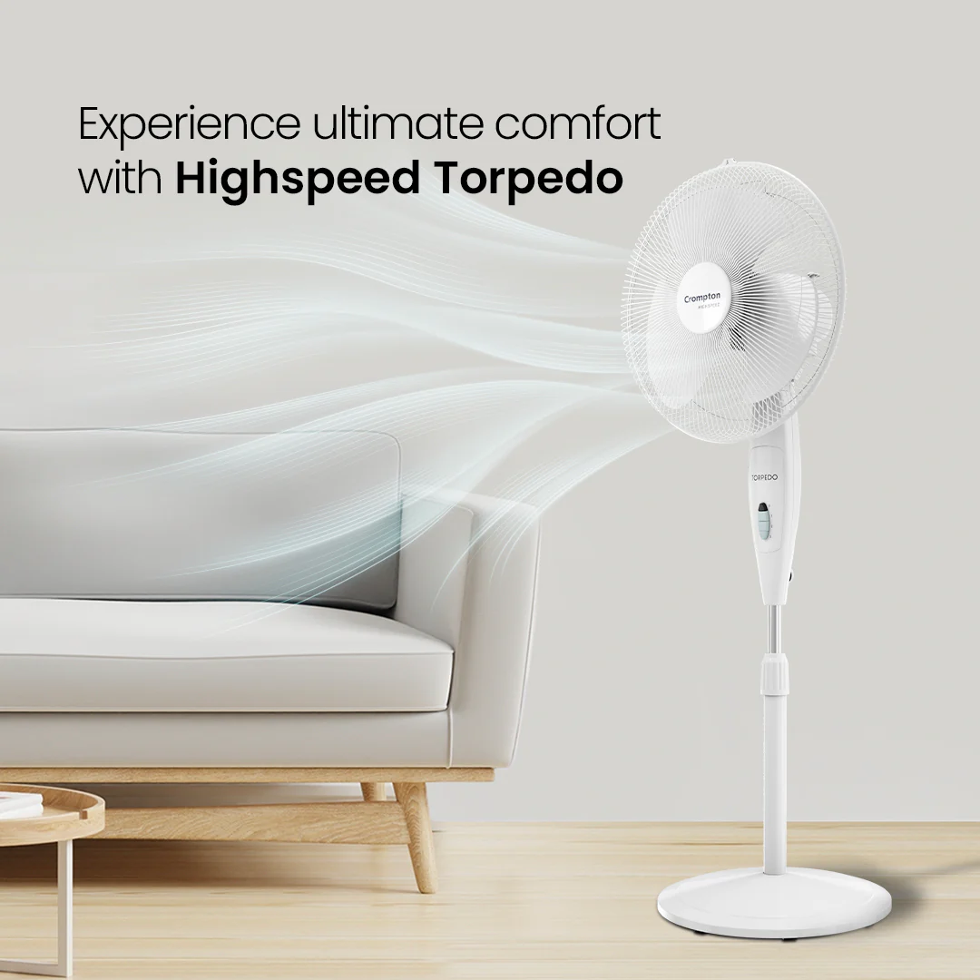 Crompton Torpedo HS PF Pedestal Fan - Image 20