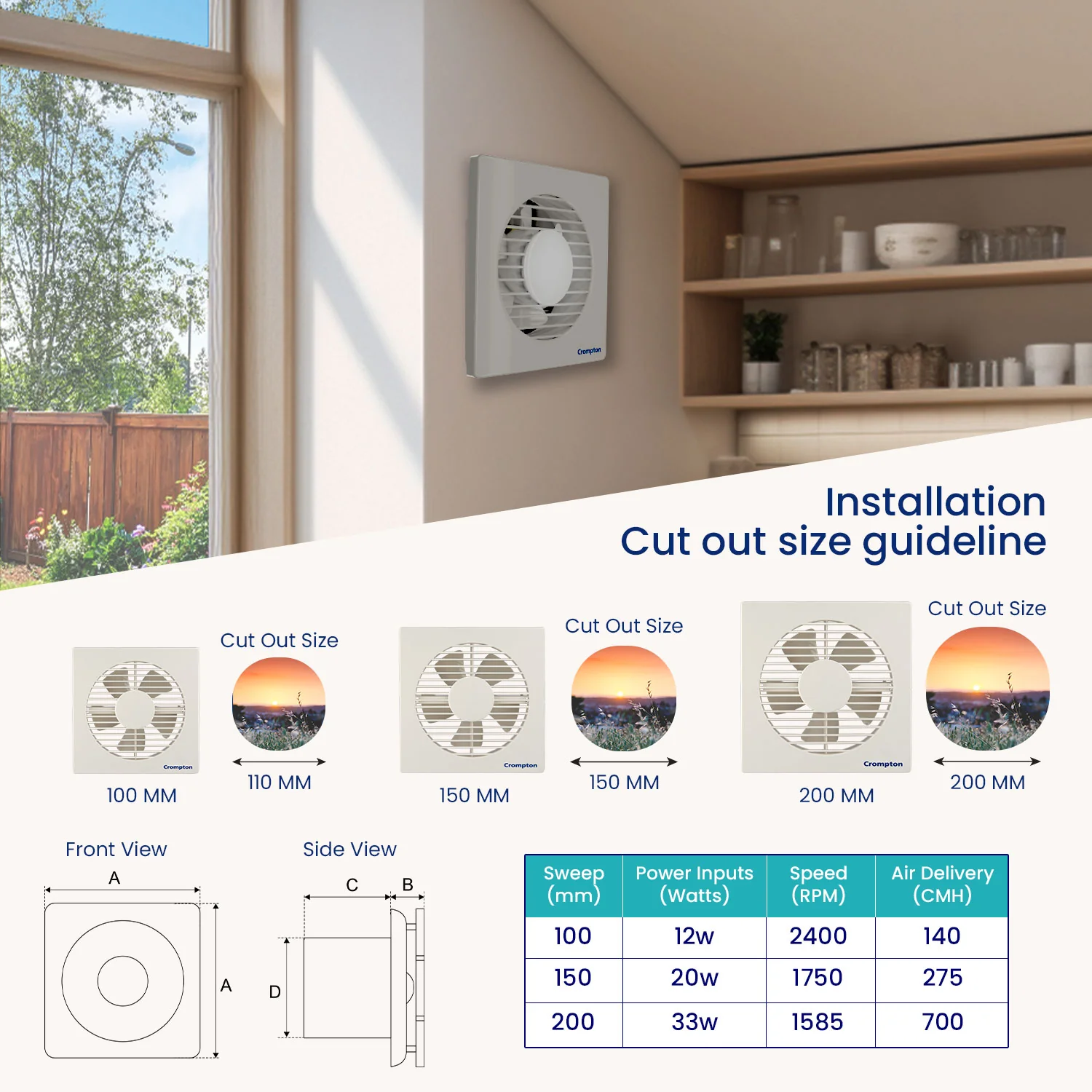Crompton Ventilus HS Exhaust Fan - Image 6