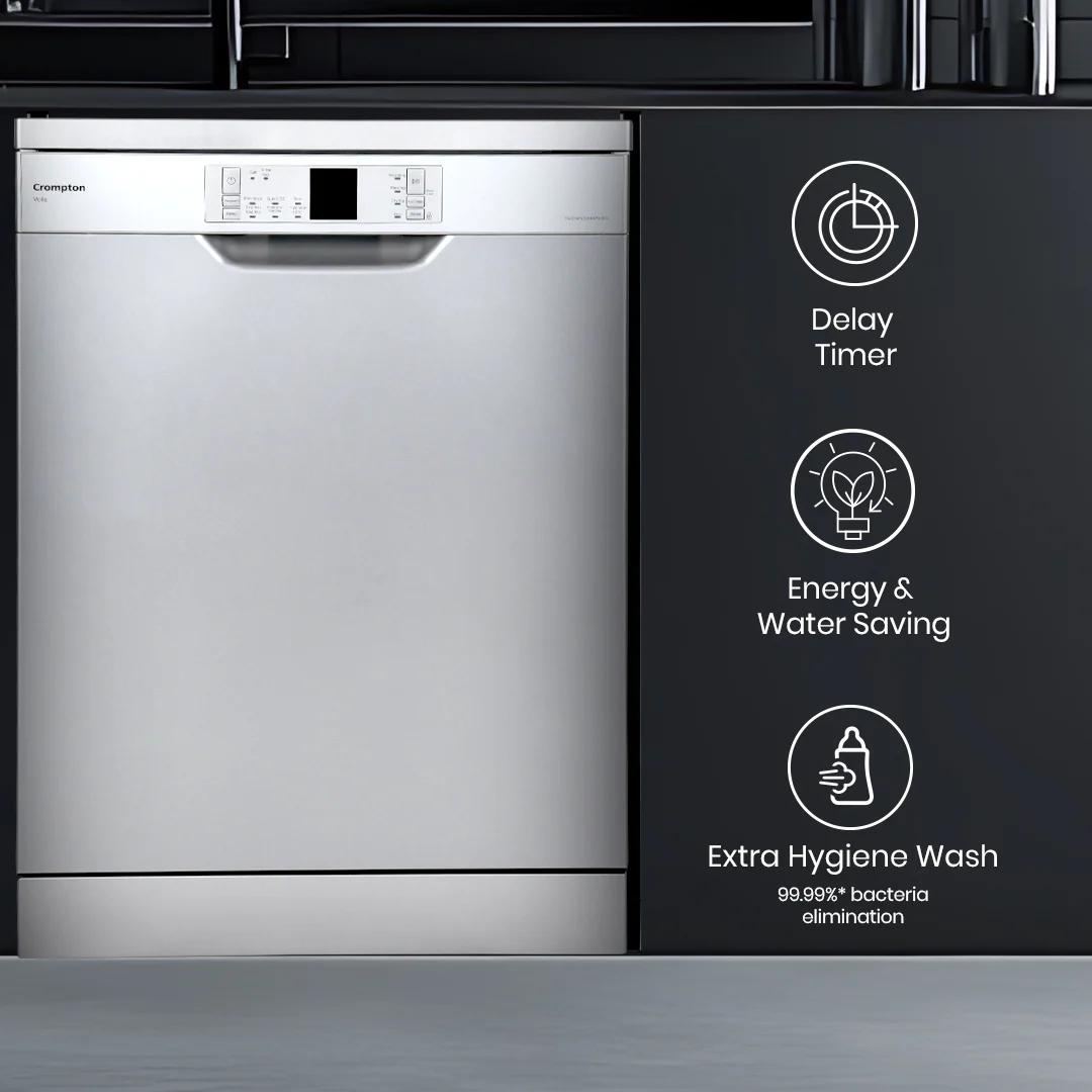 Crompton Voila FreeStanding 14 PlaceStanding Dishwasher - Image 4