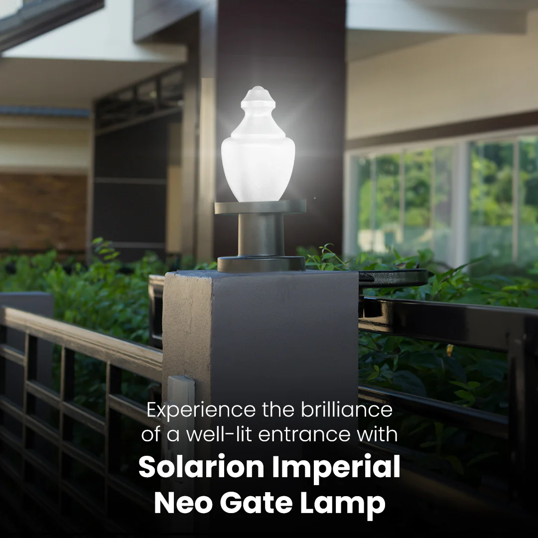 Solarion Imperial Neo Gate Lamp (Plastic with B22 Holder) - Image 2